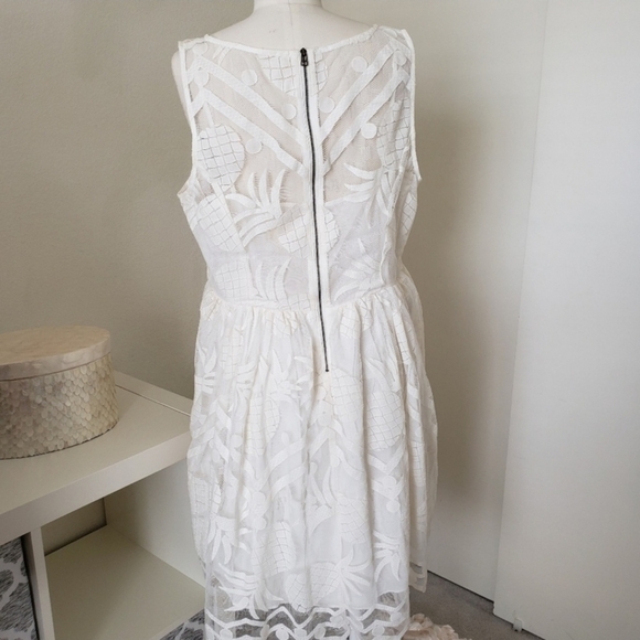 Anthropologie Maeve Pineapple Dress Size 16 - Picture 4 of 6